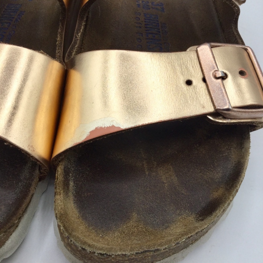 Birkenstock Arizona Soft Footbed Sandal Rose Gold - Picture 11 of 13